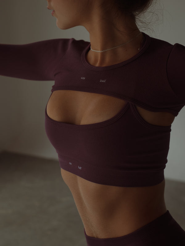 SEAMLESS SLEEVES - CRANBERRY