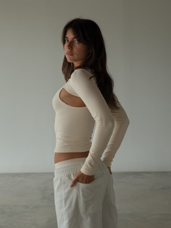 SEAMLESS SLEEVES - VANILLA