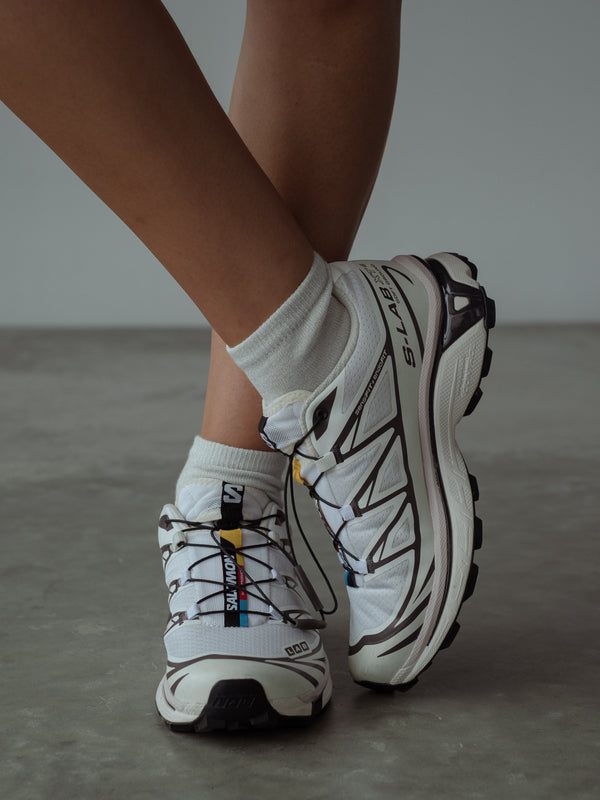 GIRLY SOCKS - SHINY WHITE