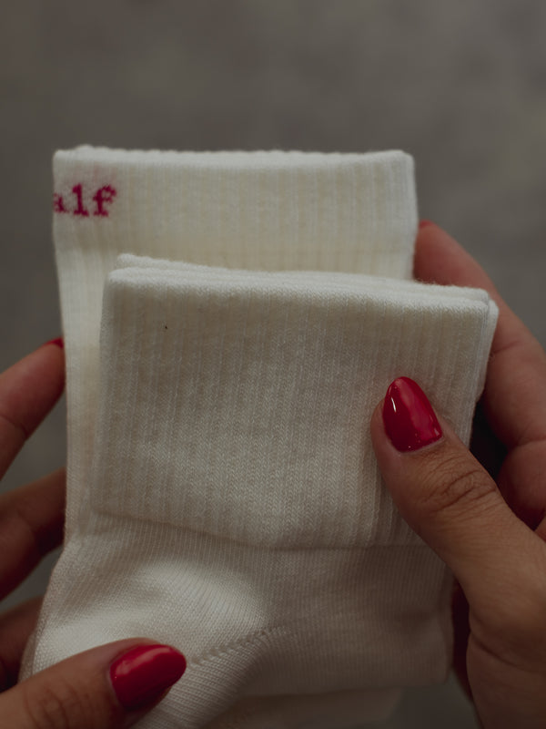 BASIC DAILY SOCKS - PACK X 2 - SOFT WHITE