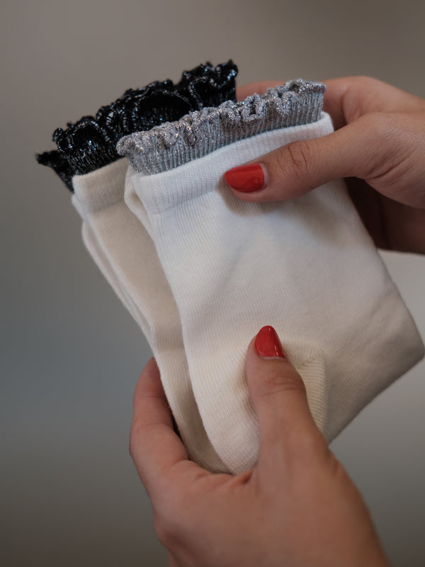 GIRLY LAYERING SOCKS PACK X2 - SHINY BASICS