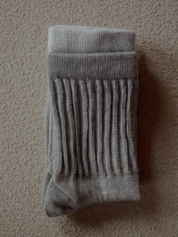 MIDI LAYERING SOCKS - GRAY JASPE
