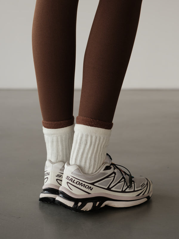 MIDI LAYERING SOCKS - CREAMY & SEPIA