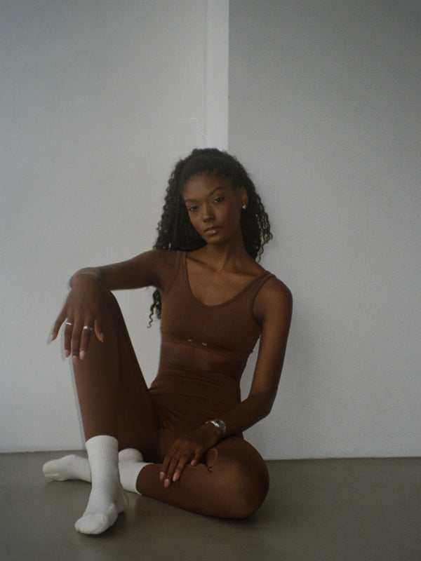 RUNNING SOCKS - NATURAL