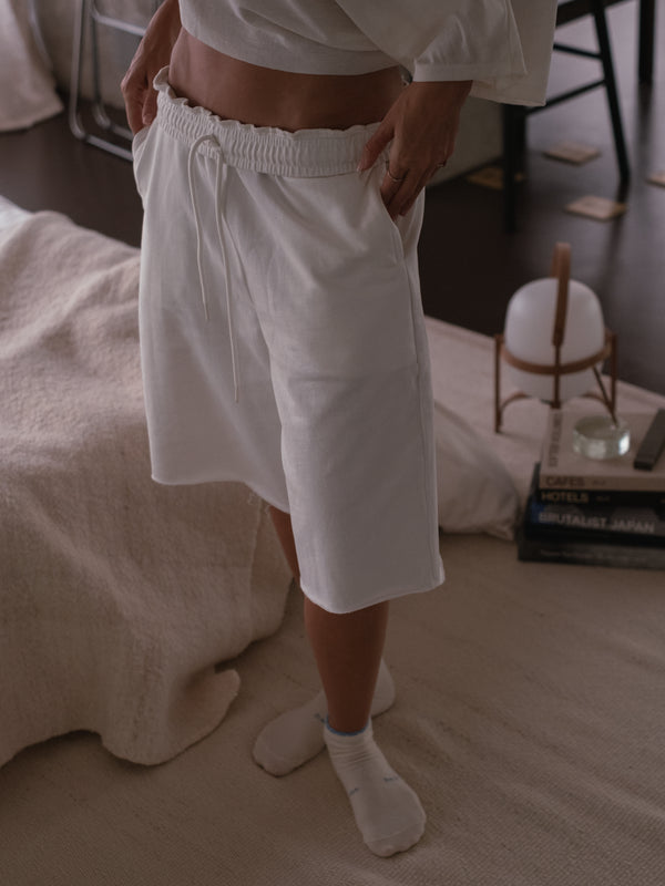SOFT CODE ANKLE SOCKS  - SOFT WHITE & BABY BLUE