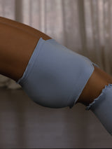 RUCHED SEAMLESS MINI BOXER - BABY BLUE