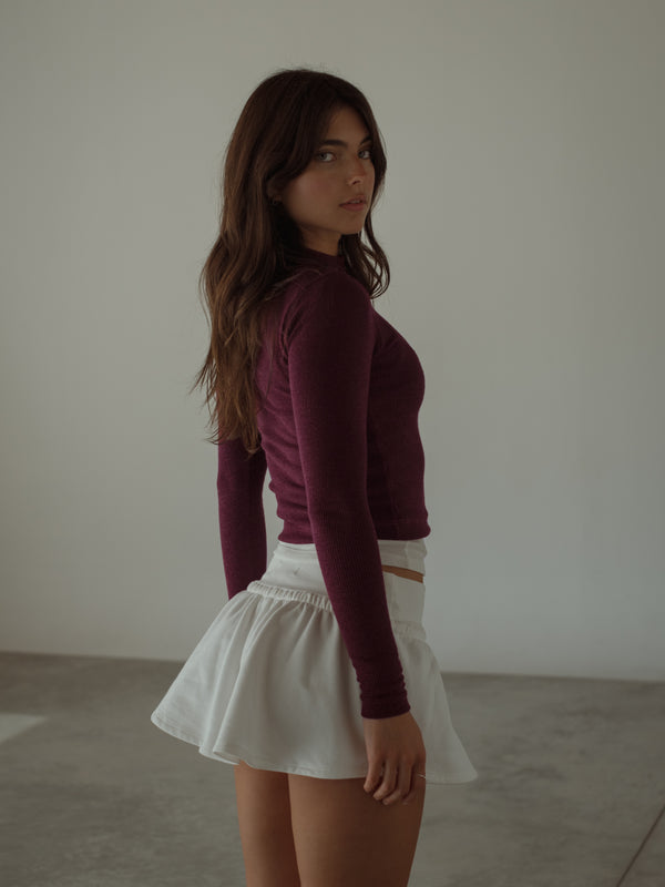GIRLY SWEATSKIRT - SOFT WHITE