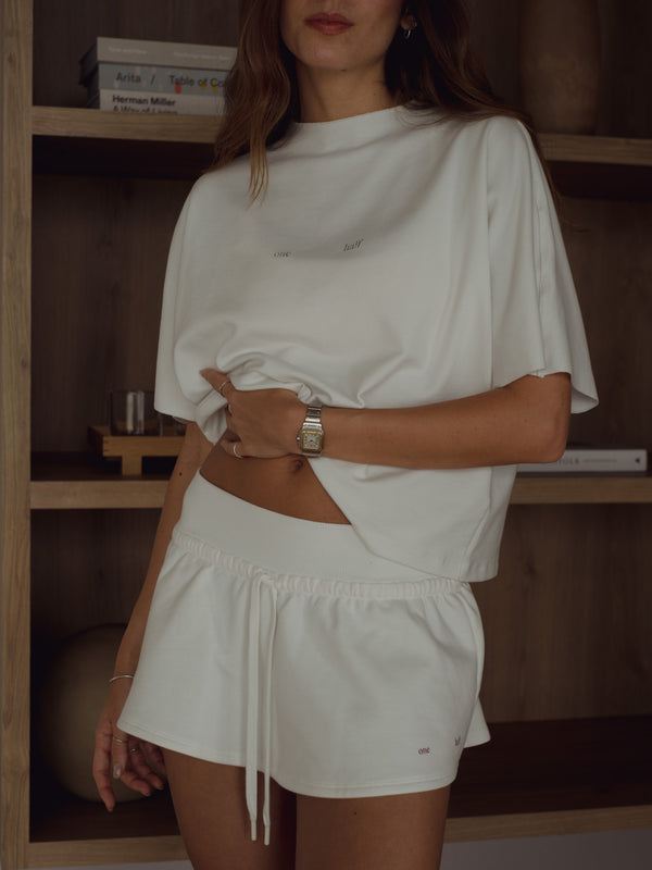 GIRLY SWEATSKIRT - SOFT WHITE