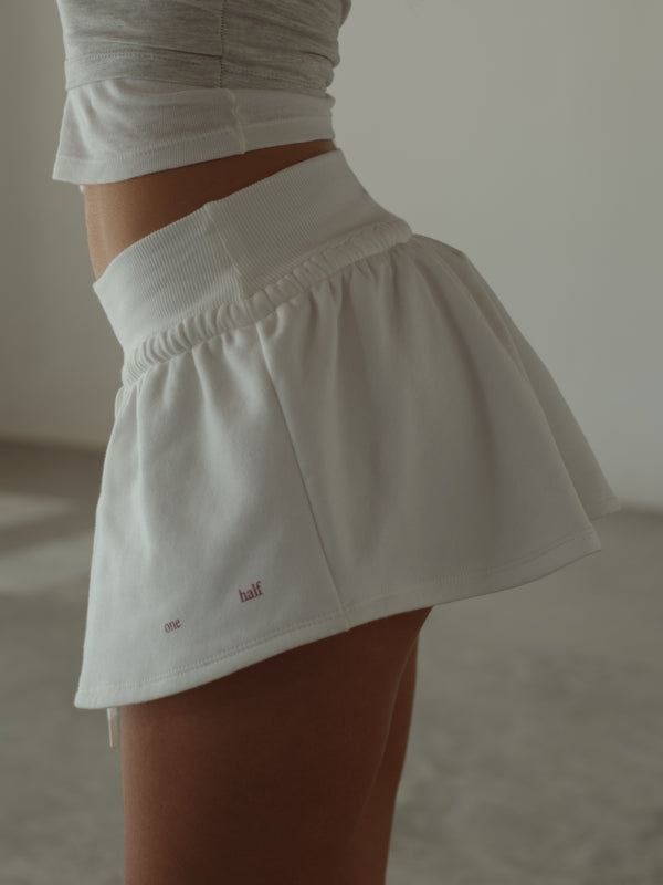 GIRLY SWEATSKIRT - SOFT WHITE