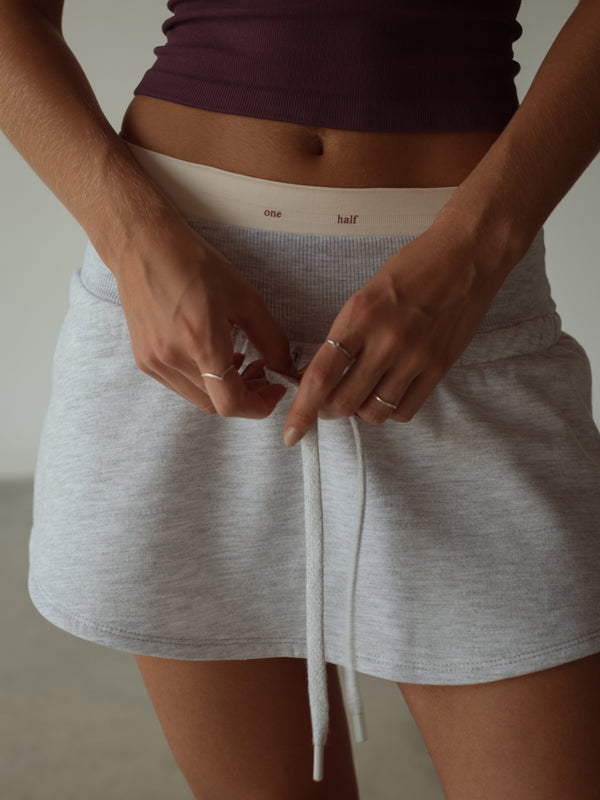 GIRLY SWEATSKIRT - GRAY JASPE