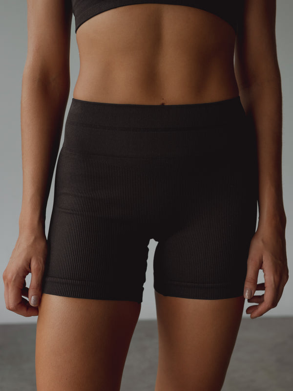 BLAZE SEAMLESS MINI SHORT - SHADOW