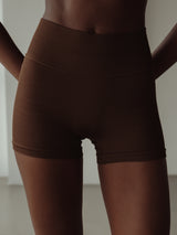 SHAPER SEAMLESS MINI SHORT - SEPIA