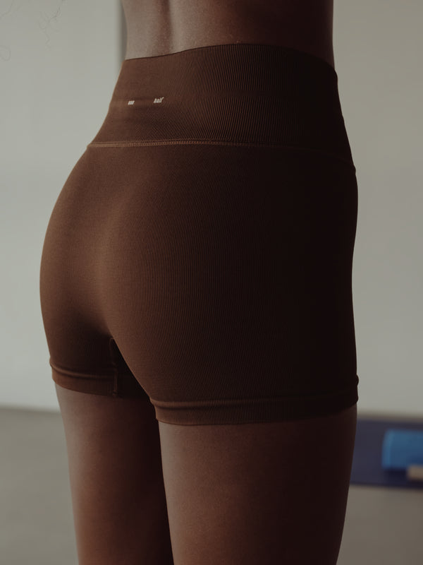 SHAPER SEAMLESS MINI SHORT - SEPIA