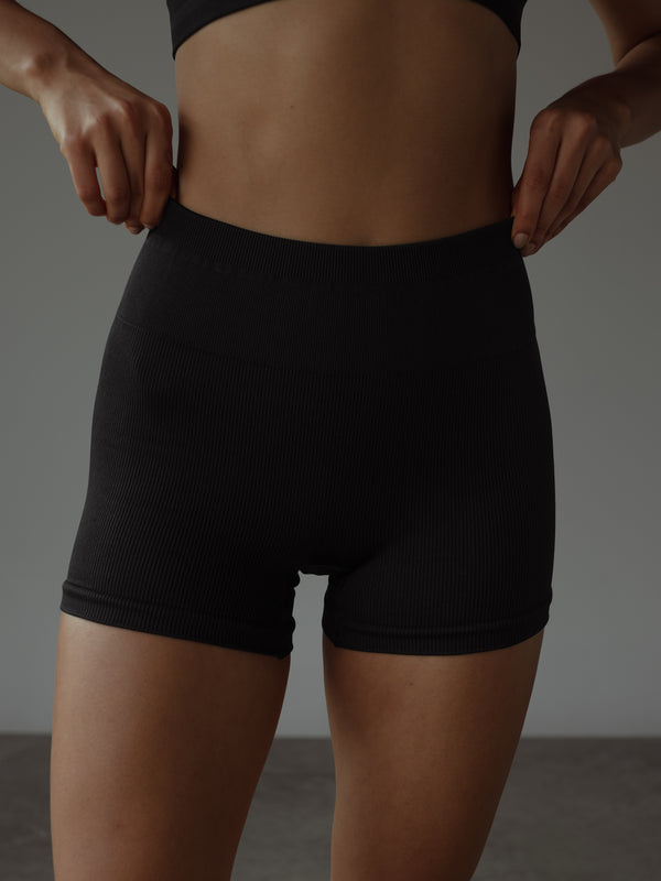 BOLD SEAMLESS MINI SHORT - SHADOW