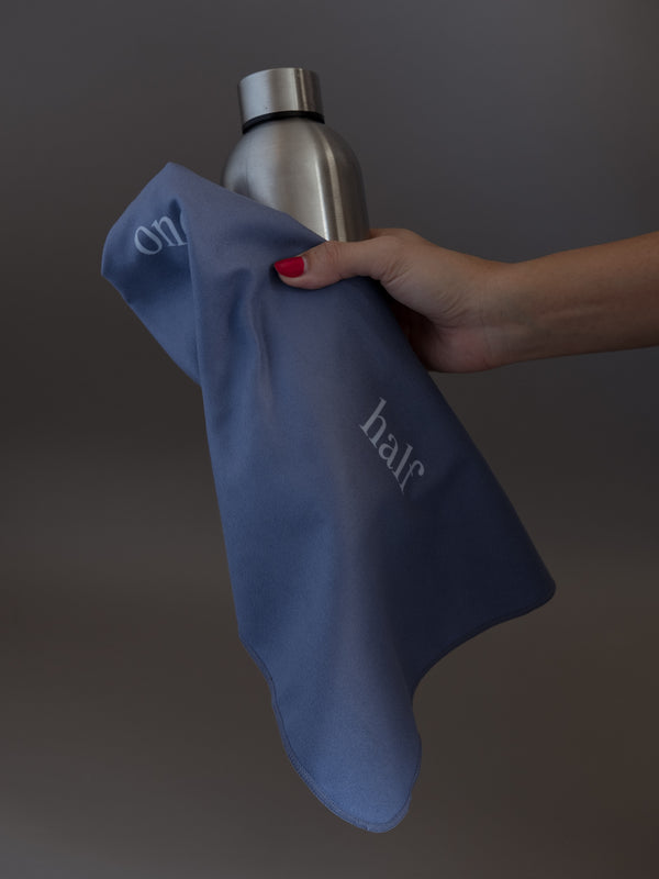 MICROFIBER MINI TOWEL - PURPLE & BABY BLUE