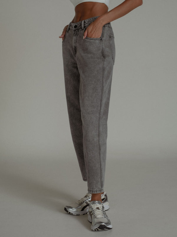 ANKLE STRAIGHT JEAN - VINTAGE GRAY