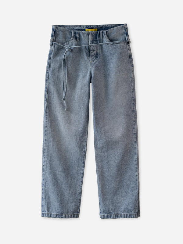 NO WAIST STRAIGHT JEAN  - OLD LIGHT BLUE