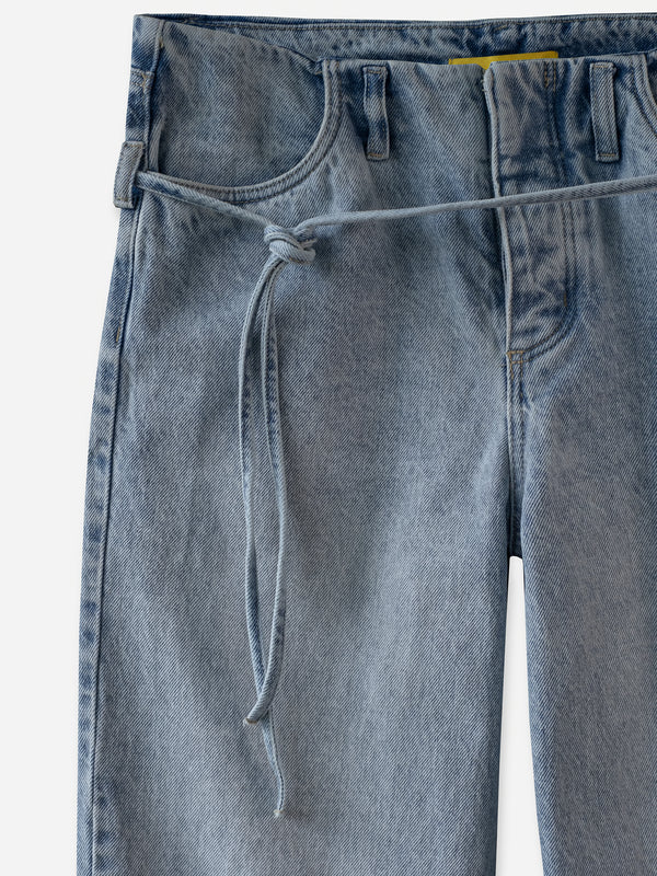 NO WAIST STRAIGHT JEAN  - OLD LIGHT BLUE