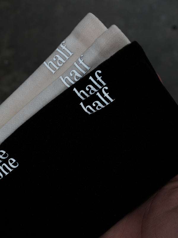REFLECTIVE RUNNING SOCKS PACK X2 - BLACK & CREAMY