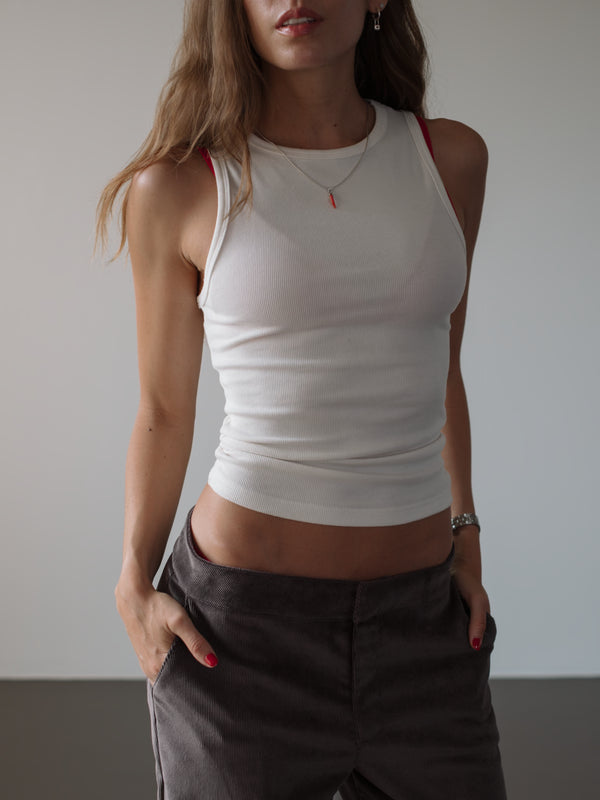 RIB SIMPLY TANK PACK X2 - SOFT WHITE & BLACK
