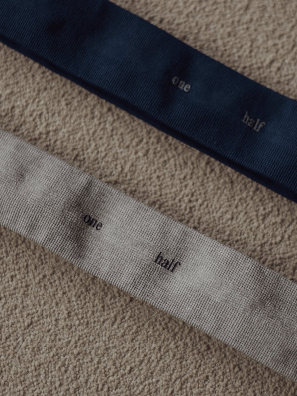 SEAMLESS HEADBAND PACK X2 - MIDNIGHT & GRAY JASPE