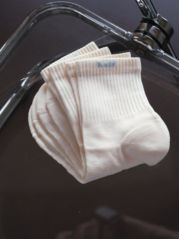 RUNNING SOCKS PACK X 2 - CREAMY & BABY BLUE