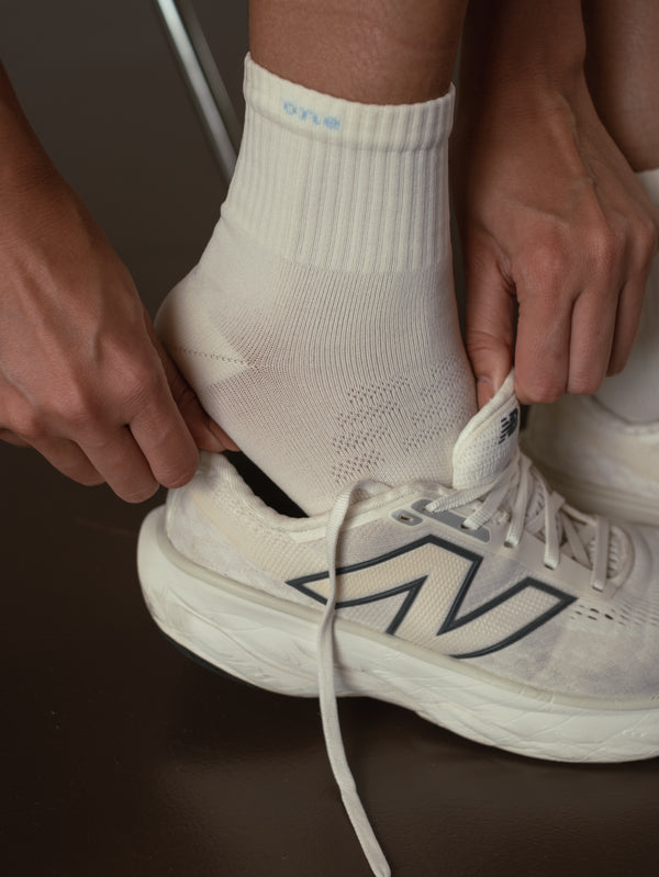 RUNNING SOCKS PACK X 2 - CREAMY & BABY BLUE