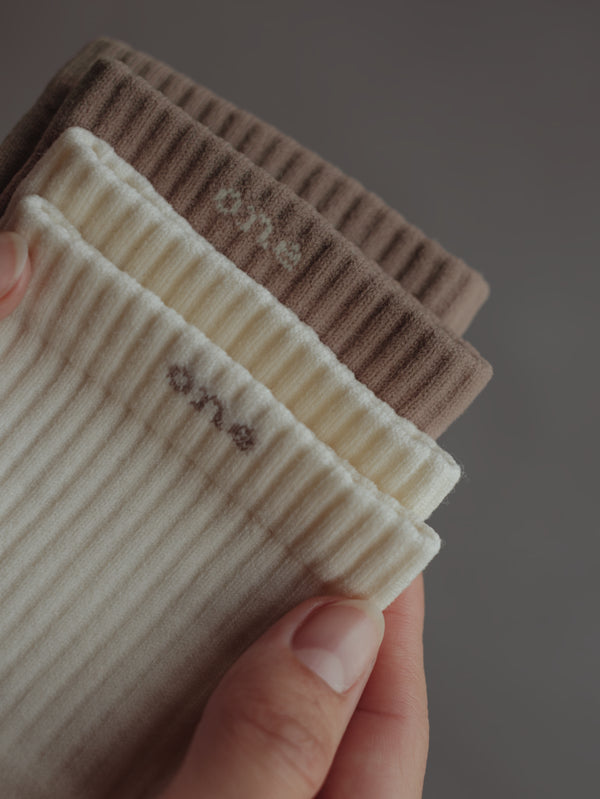 RUNNING SOCKS PACK X2 - NATURAL & ASH