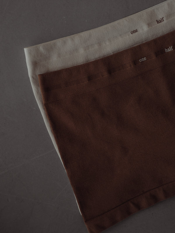 SEAMLESS MINI BOXER PACK X2 - NEUTRALS