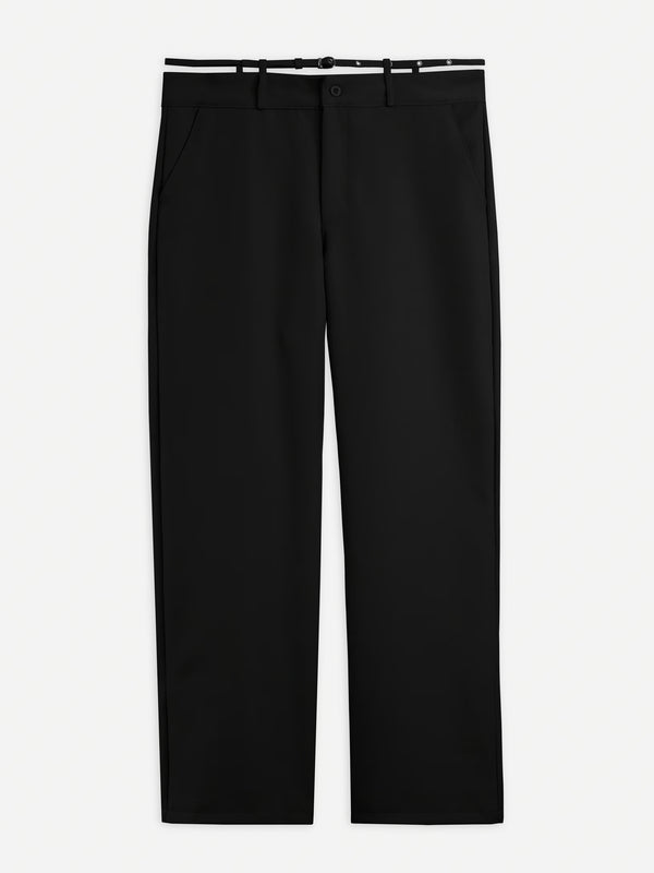 CROSS BELT TROUSER - BLACK