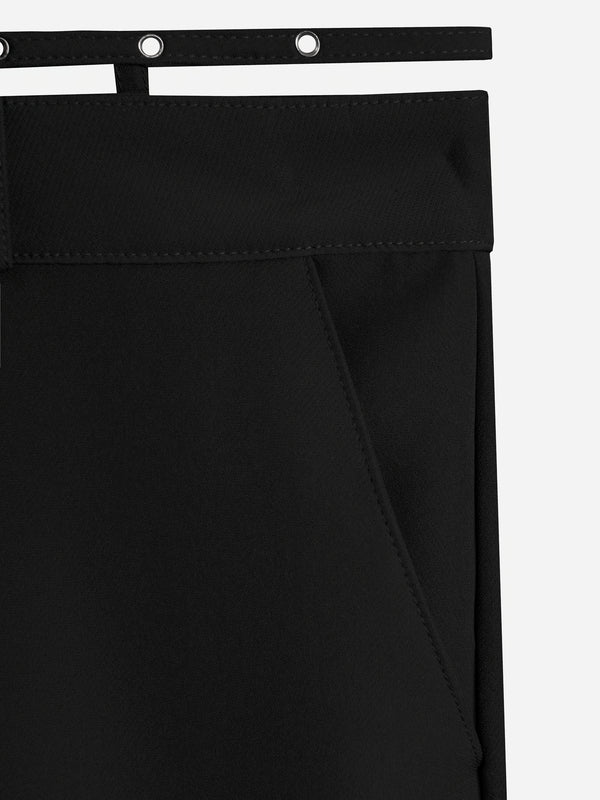 CROSS BELT TROUSER - BLACK