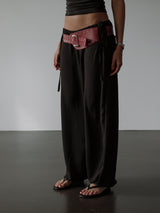 BREEZY SLOUCHY PANTS - BLACK