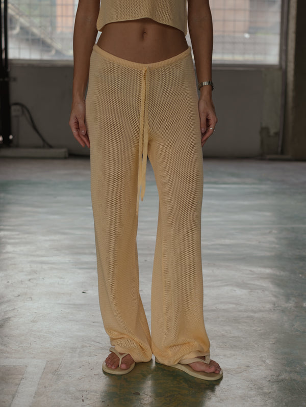 CLASSIC KNIT PANT - CELESTIAL YELLOW