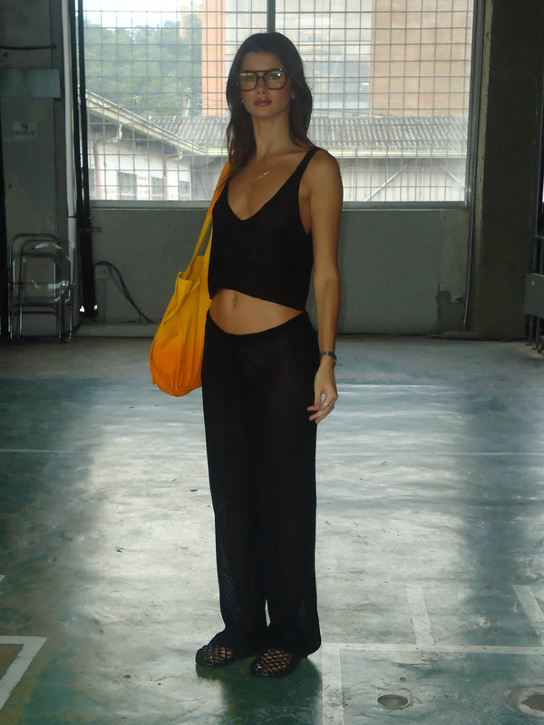 CLASSIC KNIT PANT - BLACK