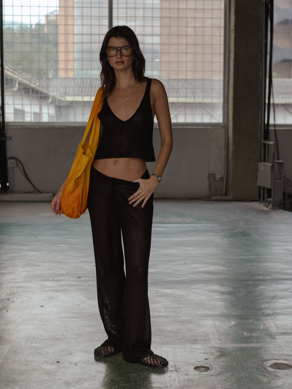CLASSIC KNIT PANT - BLACK