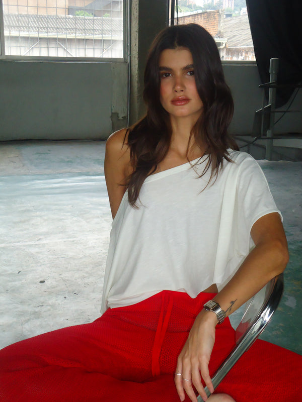CLASSIC KNIT PANT - ROBUST RED