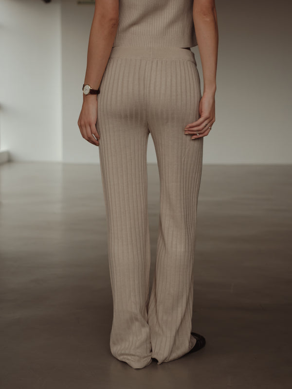 SAUNA KNIT PANTS - NATURAL