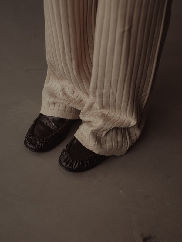 SAUNA KNIT PANTS - NATURAL