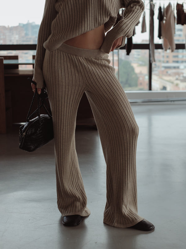 SAUNA KNIT PANTS - CHIPS