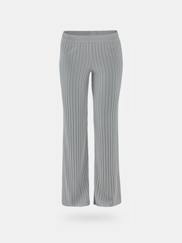 SAUNA KNIT PANTS - LIGHT GRAY