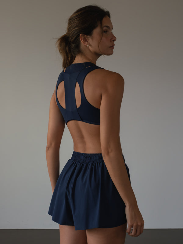 OVERLAP ACTIVE SHORTS - NAVY BLUE