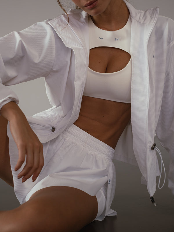 OVERLAP ACTIVE SHORTS - SOFT WHITE