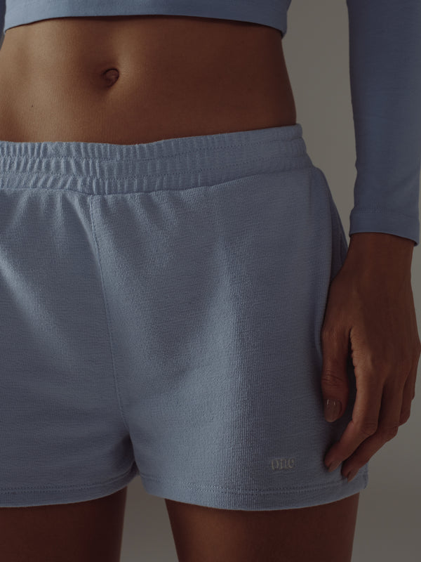 SOFT SWEATSHORTS - BABY BLUE