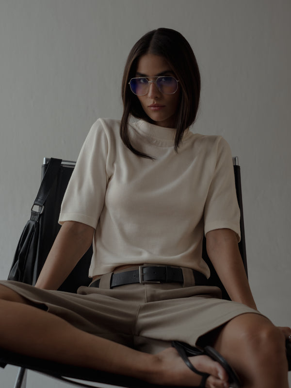 LONG CLASSIC SHORTS - TAUPE