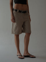 LONG CLASSIC SHORTS - TAUPE
