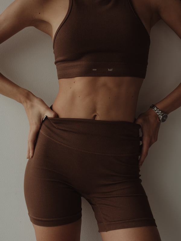 SHAPER SEAMLESS SHORT - SEPIA