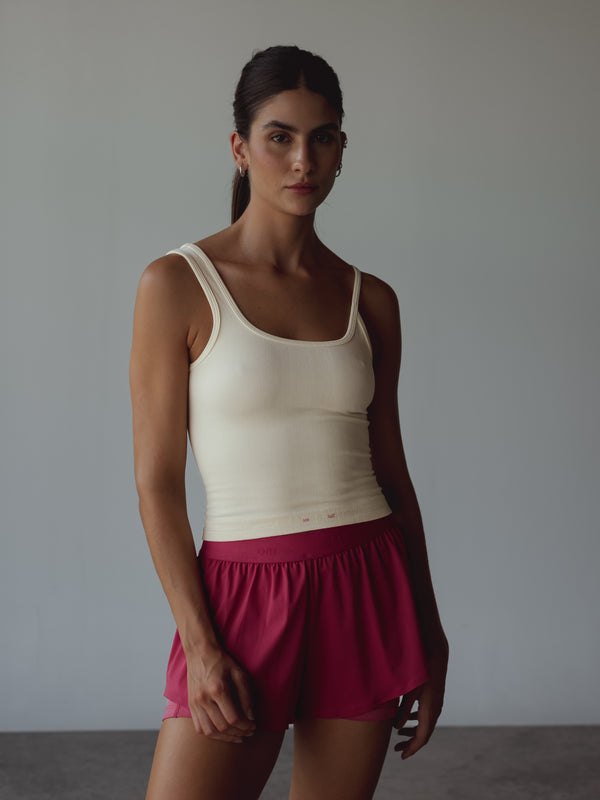 POWER SEAMLESS TANK  - CREAMY