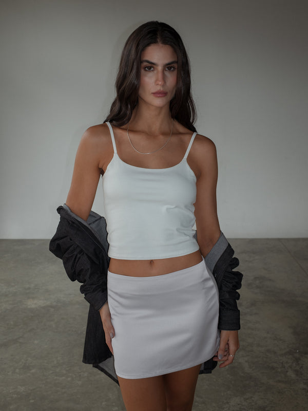 ESSENTIAL TANK TOP - SOFT WHITE