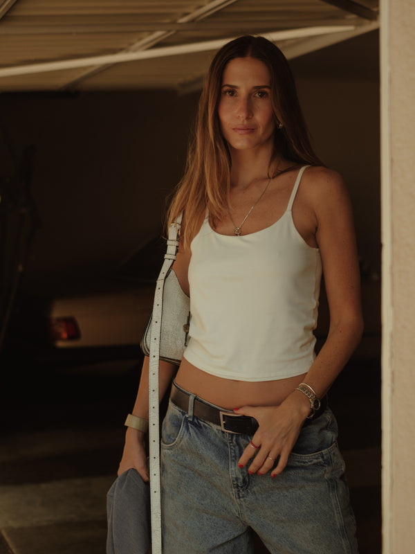 ESSENTIAL TANK TOP - SOFT WHITE
