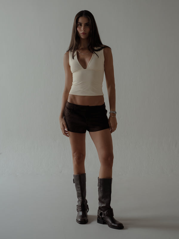 EASY SLIM V TOP - SOFT WHITE